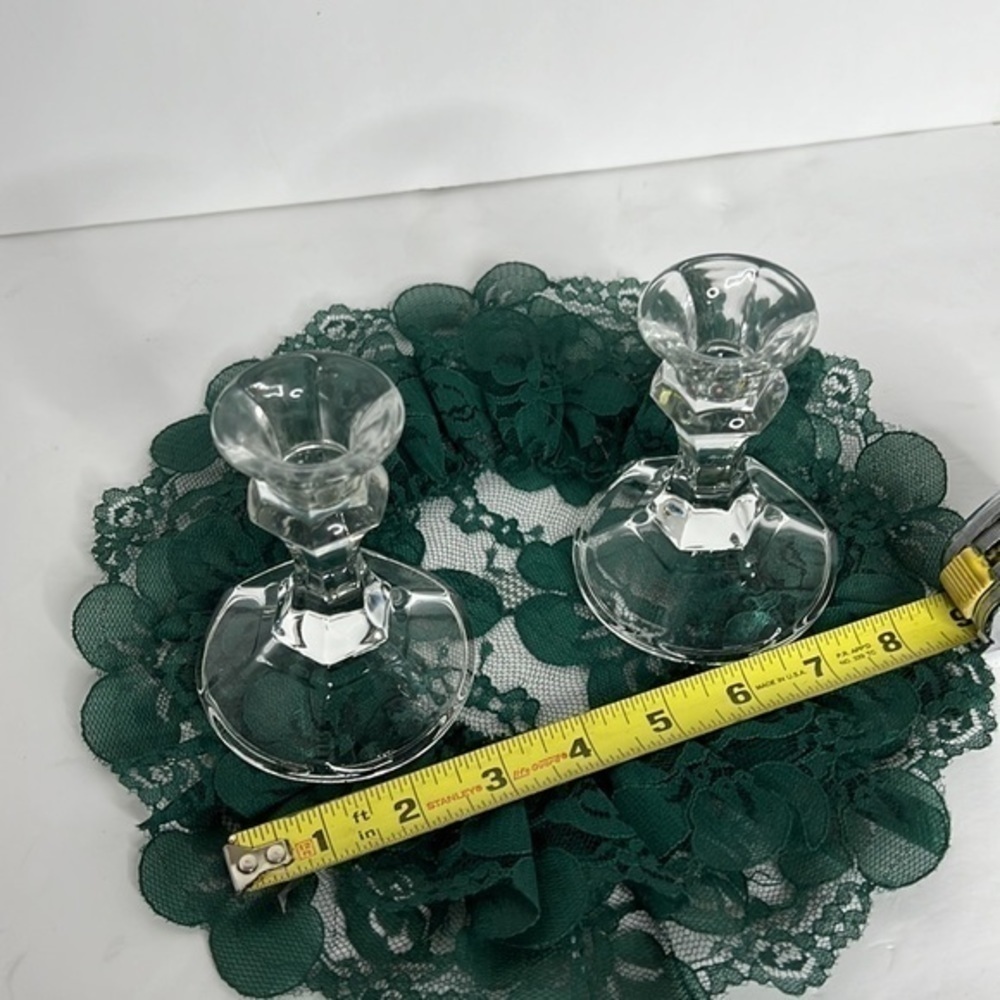 CANDLE HOLDERS, GLASS - Picture 9 of 17